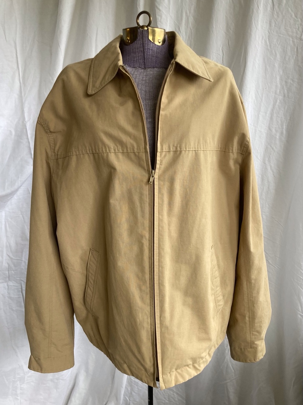 Vintage Levi’s Signature Tan Harrington Jacket XL fully lined classic golf style
